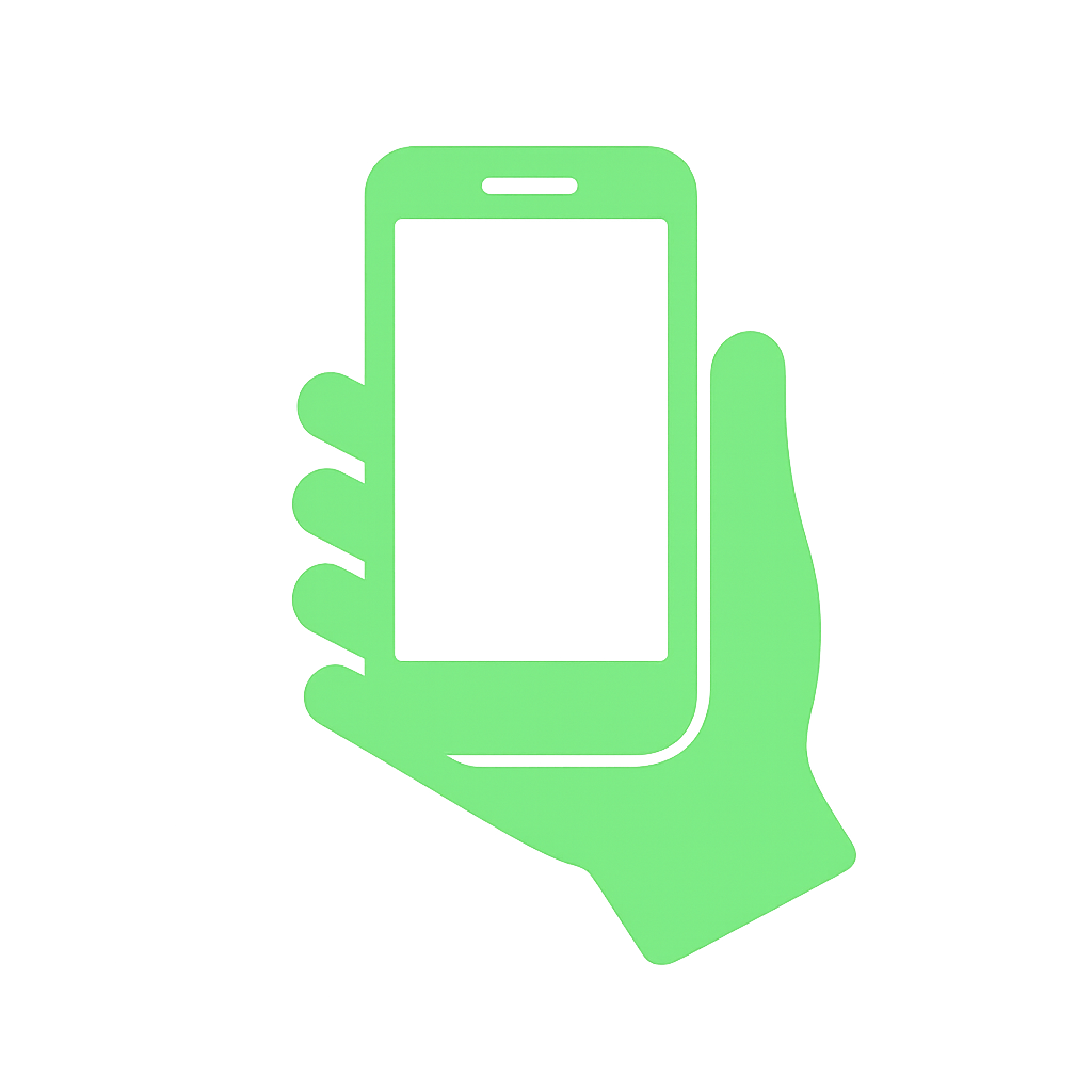 スマホの持ち方ガイド